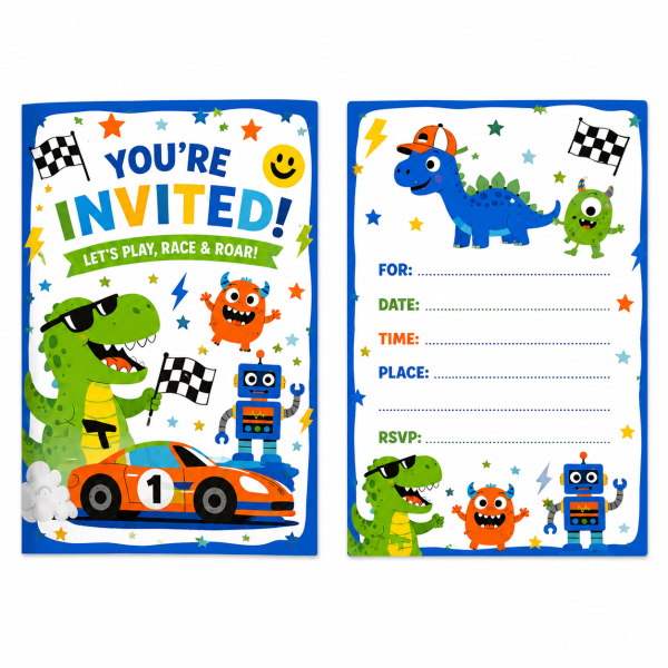 Custom Birthday Party Invitation Cards Personalized Event Invitations